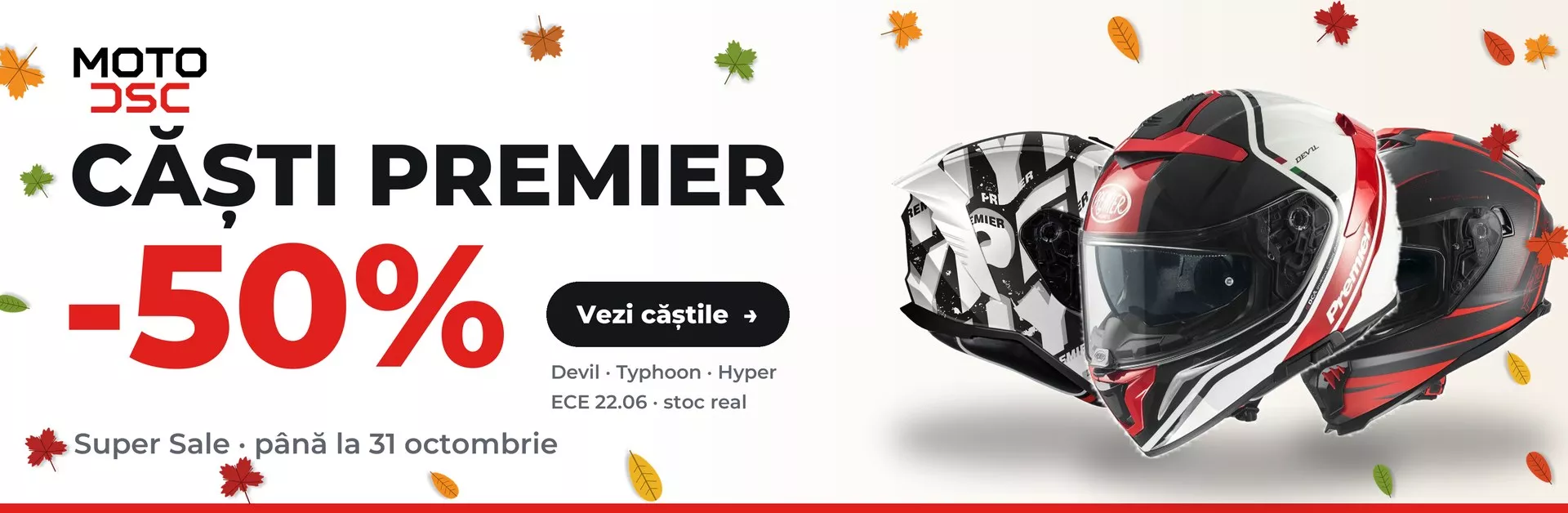 Căști Premier -50% - Super Sale până la 31 octombrie