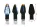 Semnalizatoare LED Bihr Design corp negru, lentilă transparentă (pereche) 008-1