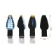 Semnalizatoare LED Bihr Design corp negru, lentilă transparentă (pereche) 008-1