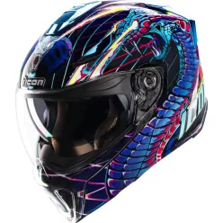 Cască Icon Threshold Synthwave Lazer Cobra