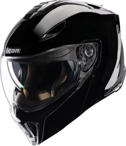 Cască Icon Threshold Solid negru/lucios