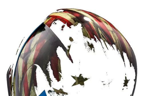 Cască Icon Airform Old Glory negru/albastru/rosu/alb