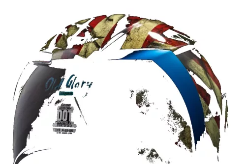 Cască Icon Airform Old Glory negru/albastru/rosu/alb