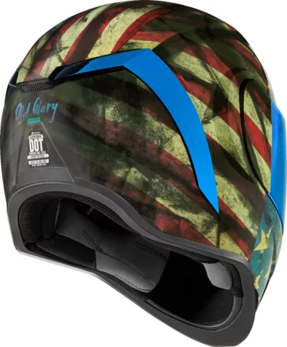 Cască Icon Airform Old Glory negru/albastru/rosu/alb