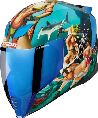 Casca-Icon-Airflite-Pleasuredome4---viziera-albastra