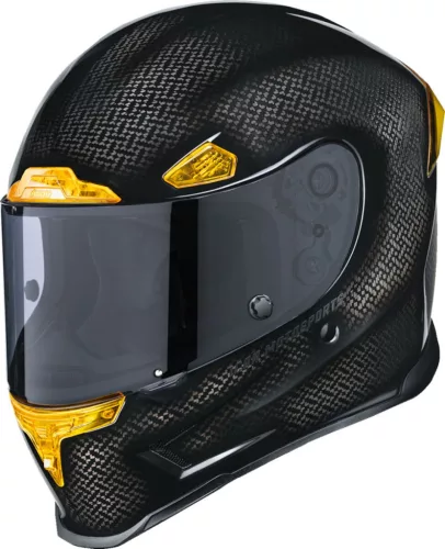 Cască Icon Airframe Pro Carbon 4Tress negru/lucios/galben