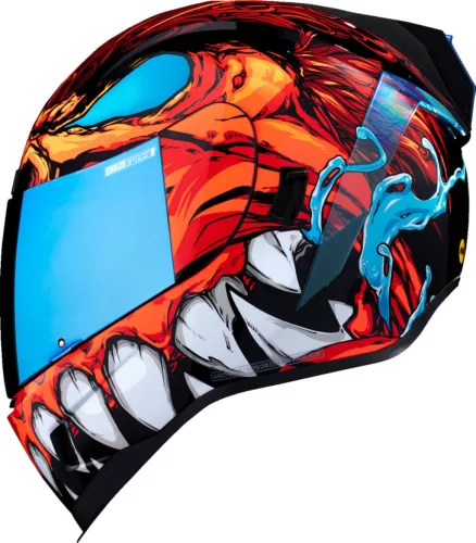 Cască Icon Airform Manik'RR negru/albastru/lucios/rosu/alb