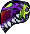 Cască Icon Airform Manik'RR negru/fluo verde/lucios/violet/alb