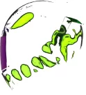 Cască Icon Airform Manik'RR negru/fluo verde/lucios/violet/alb