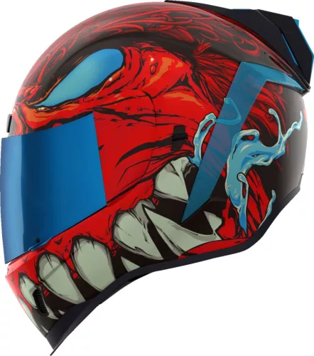 Cască Icon Airform Manik'RR negru/albastru/lucios/rosu/alb