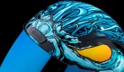 Cască Icon Airform Manik'RR negru/cyan/lucios/alb/galben