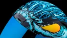 Cască Icon Airform Manik'RR negru/cyan/lucios/alb/galben