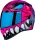 Cască Icon Airform Manik'RR negru/albastru/lucios/roz/alb