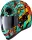 Cască Icon Airform The Munchies negru/cyan/portocaliu/rosu/galben