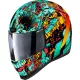 Cască Icon Airform The Munchies negru/cyan/portocaliu/rosu/galben