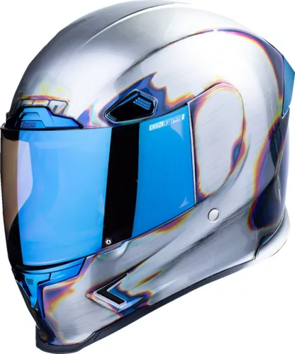 Cască Icon Airframe Pro Re-Entry albastru/mat/rosu/argintiu/galben