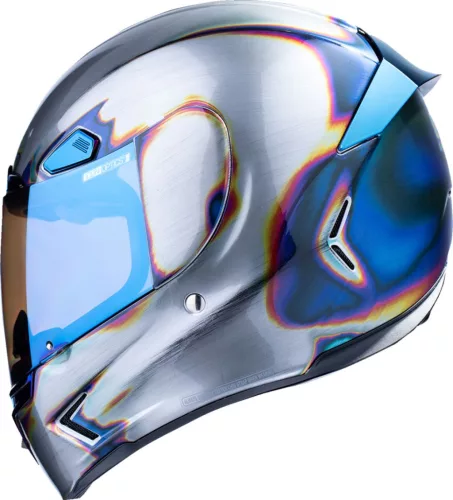 Cască Icon Airframe Pro Re-Entry albastru/mat/rosu/argintiu/galben