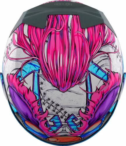 Cască Icon Airframe Pro Krazy Klown 2 negru/albastru/roz/violet/alb