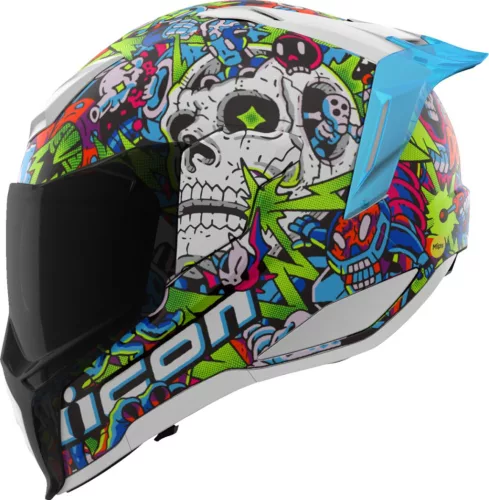 Cască Icon Ultraflite multi Doodle 3