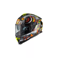 Cască Premier Typhoon LY 12 gri/rosu/galben
