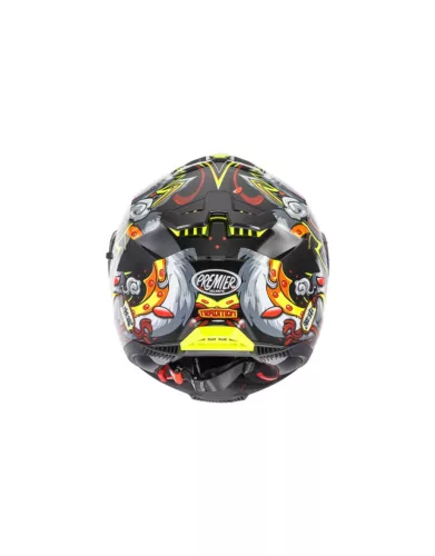 Cască Premier Typhoon LY 12 gri/rosu/galben