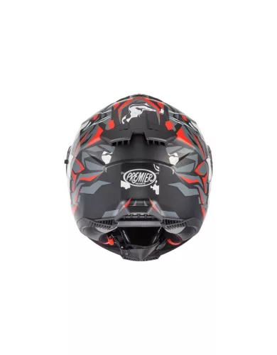 Cască Premier Typhoon MO 92 BM negru/gri/rosu/alb