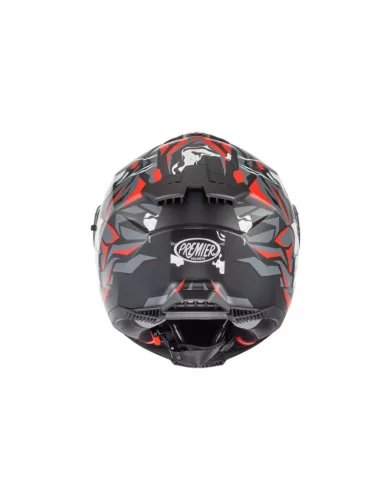 Cască Premier Typhoon MO 92 BM negru/gri/rosu/alb