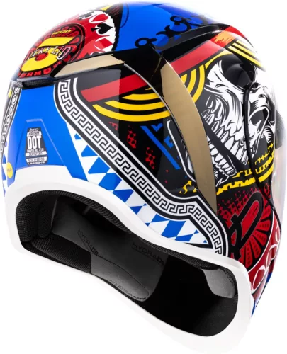 Cască Icon Airform Lucky Lid 5 negru/albastru/lucios/rosu/alb/galben