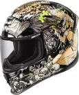 Cască Icon Airframe Pro Aztec Nine negru/lucios/auriu/verde/alb/galben