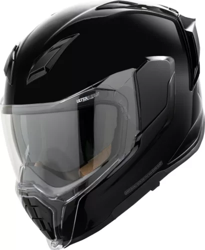 Cască Icon Ultraflite Solid negru/lucios