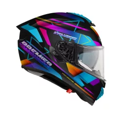 Cască Premier Evoluzione RT 9 BM negru/cyan/violet