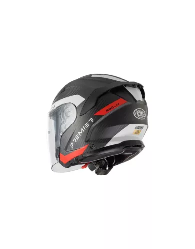 Cască Premier JT5 Carbon MA 2 BM gri/rosu/alb