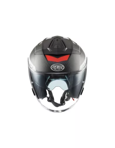 Cască Premier JT5 Carbon MA 2 BM gri/rosu/alb