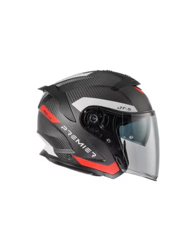 Cască Premier JT5 Carbon MA 2 BM gri/rosu/alb
