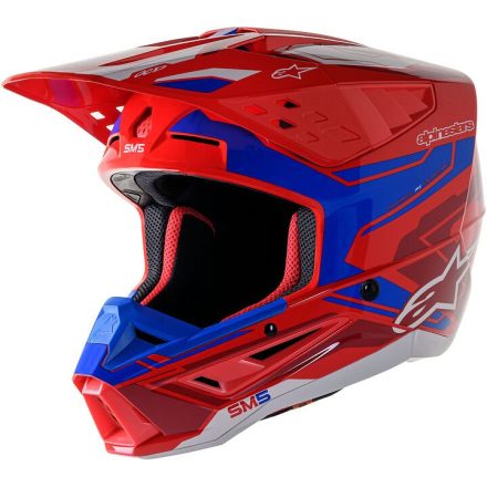 Casca Alpinestars Sm5 Act2 Red/Bl L