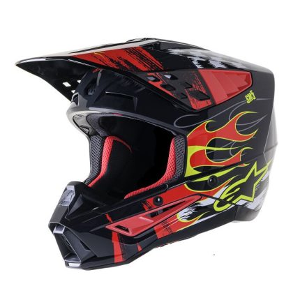 Casca Alpinestars Sm5 Rash Red/G 2X