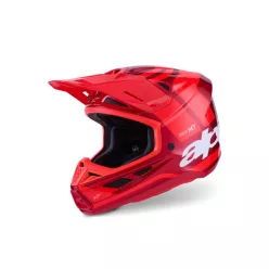 Casca Cross Alpinestars S-M7 Core rosu lucios