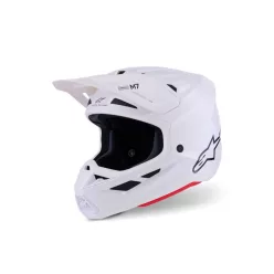 Casca Cross Alpinestars S-M7 alb lucios