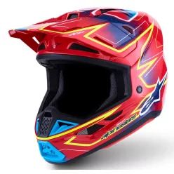 Casca Cross Alpinestars S-M7 Cast rosu/galben/albastru