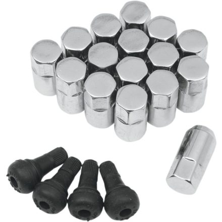 LUG NUT 10MM CHROME 16PK