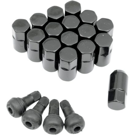 LUG NUT 3/8 BLACK 16PK