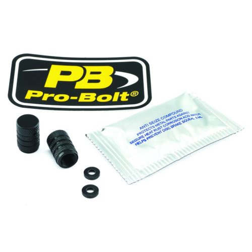 Pro Bolt Cap Valve Stem Black