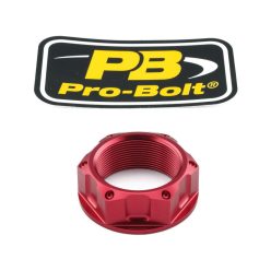 Pro Bolt Nut Top Yoke M28X1.00 Red