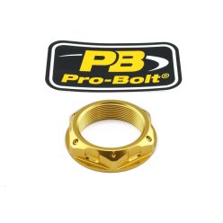 Pro Bolt Nut Top Yoke M33X1.00 Gold