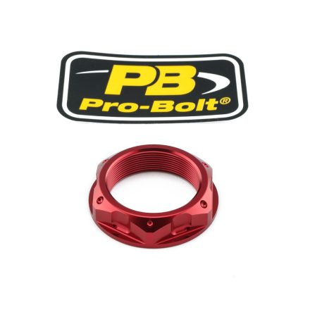 Pro Bolt Nut Top Yoke M33X1.00 Red