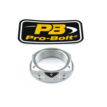 Pro Bolt Nut Top Yoke M33X1.00 Silver