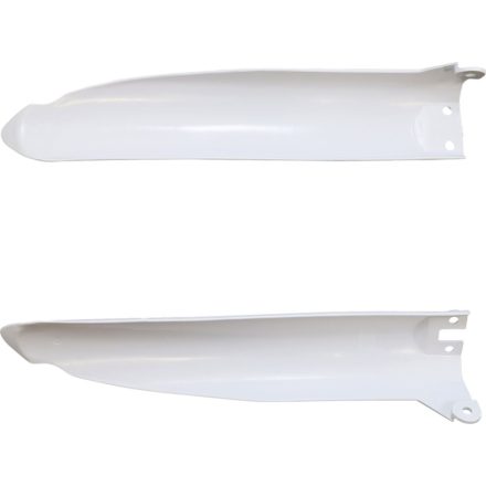 FORK COVERS KX125/250 WHITE