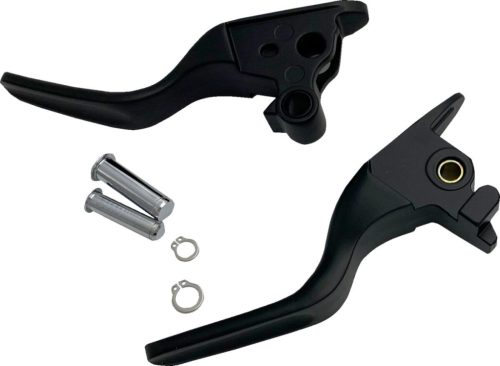 Lever Set Short Matte Black 18