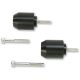 Bar End Sliders Black