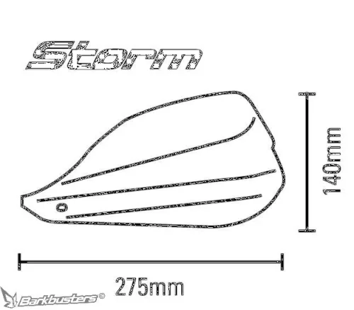 Handguard Barkbusters STM-002-01-BK